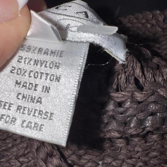 Oscar De La Renta Brown Straw Boho Festival Hippie Beach Nature Tank Top Small - Picture 12 of 13